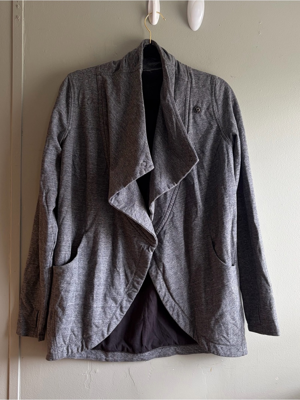 Lululemon That's A Wrap Grey Sweater Jacket